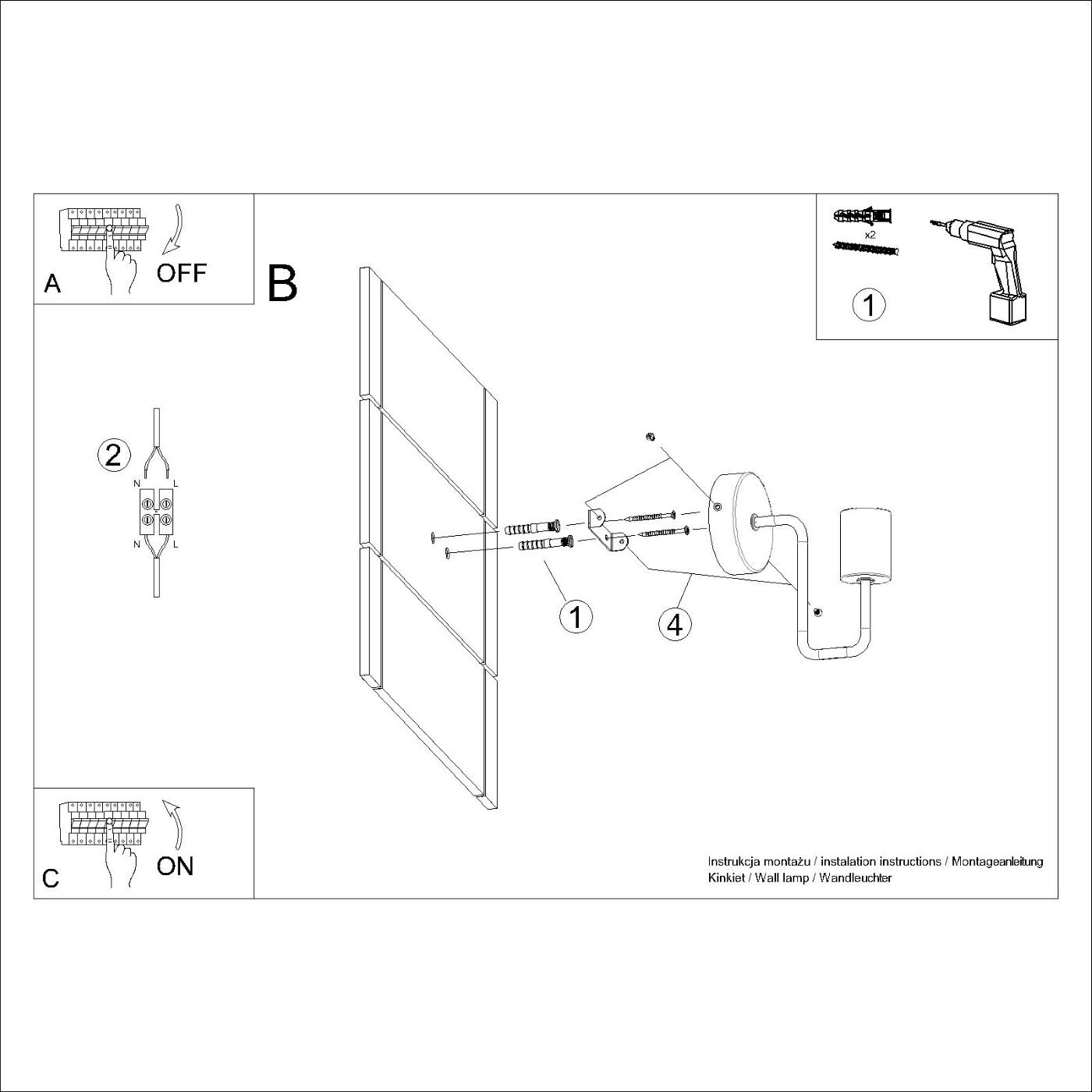 Kinkiet TIMBO czarny SL.1668 - Sollux - obrazek 10