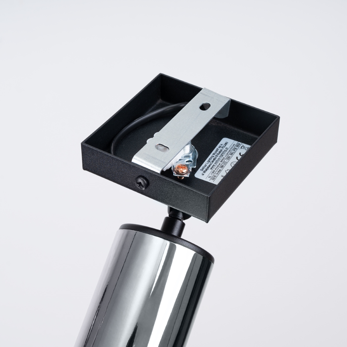 Kinkiet WINX czarny/chrom SL.1366 - Sollux - obrazek 4