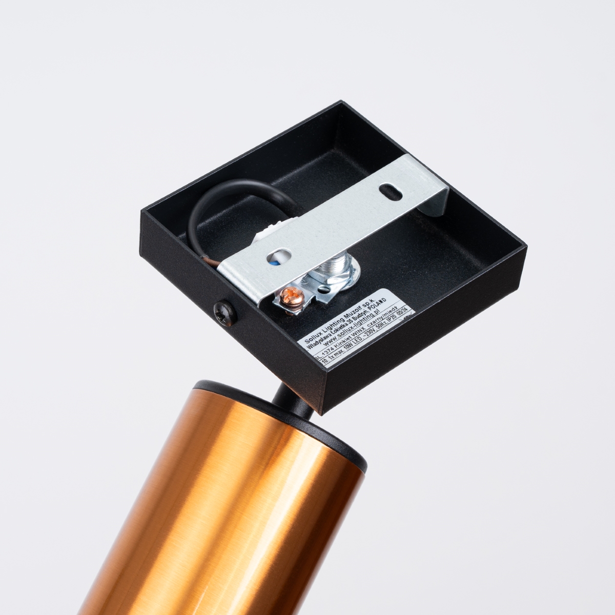 Kinkiet WINX czarny/miedź SL.1374 - Sollux - obrazek 4