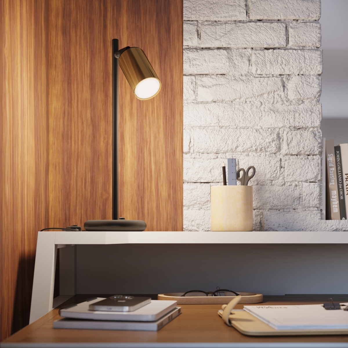 Kinkiet WINX czarny/złoty SL.1382 - Sollux - obrazek 14