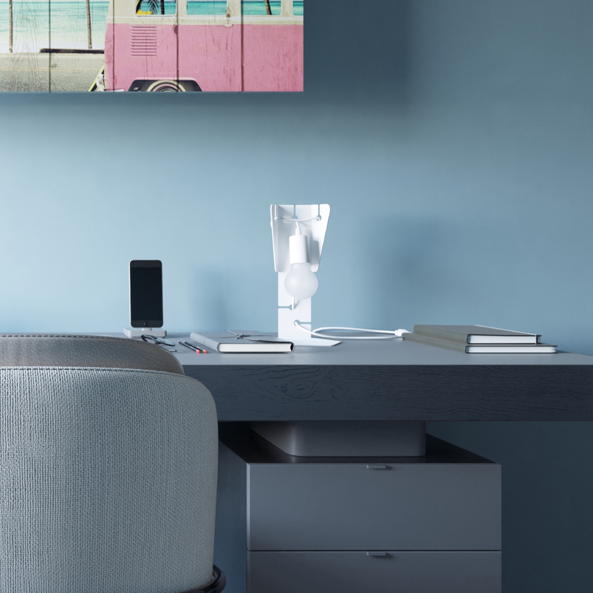 Lampa biurkowa ARBY biała SL.0879 - Sollux - obrazek 8