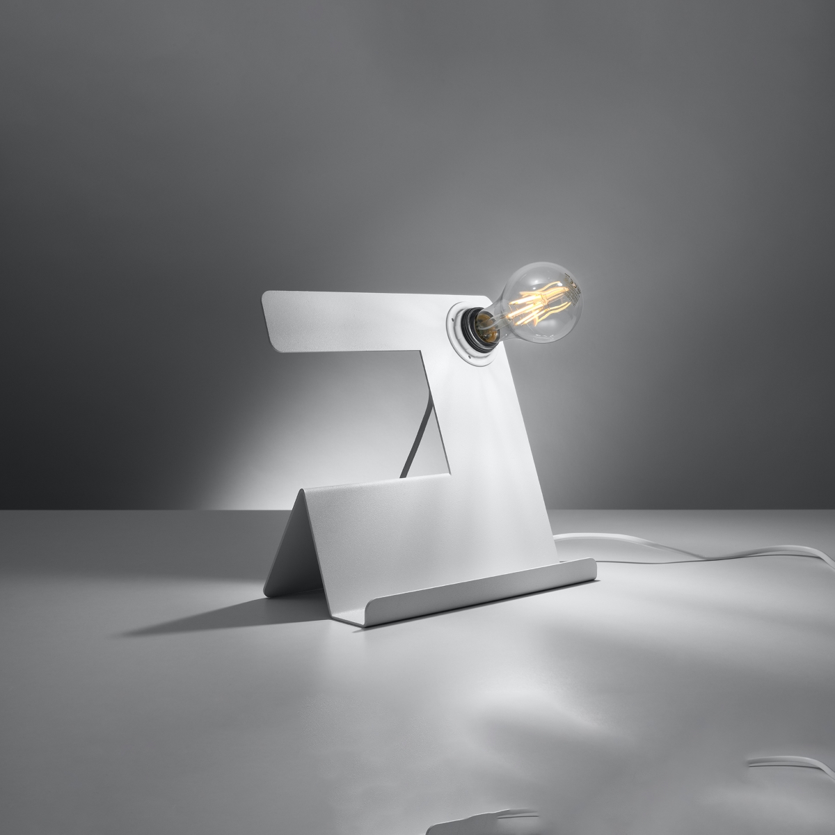 Lampa biurkowa INCLINE biała SL.0668 - Sollux - obrazek 3