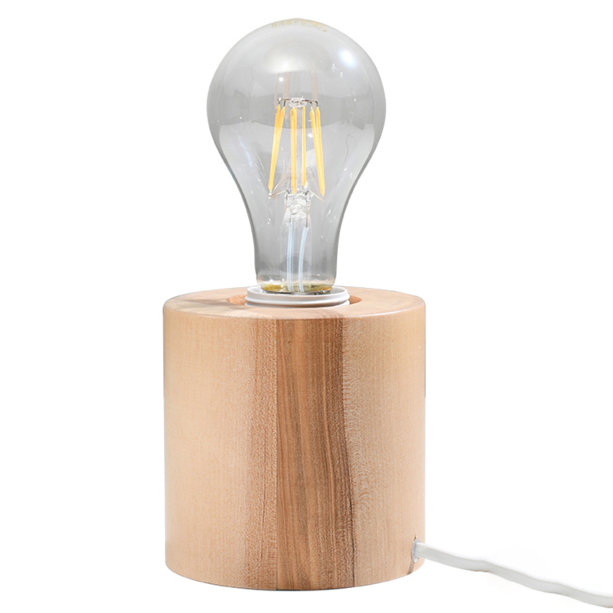 Lampa biurkowa SALGADO naturalne drewno SL.0674 - Sollux