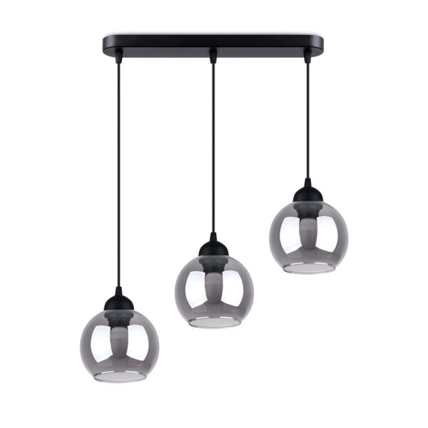 Lampa wisząca ALINO 3 czarna SL.1142 - Sollux