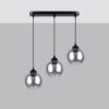 Lampa wisząca ALINO 3 czarna SL.1142 - Sollux - obrazek 2