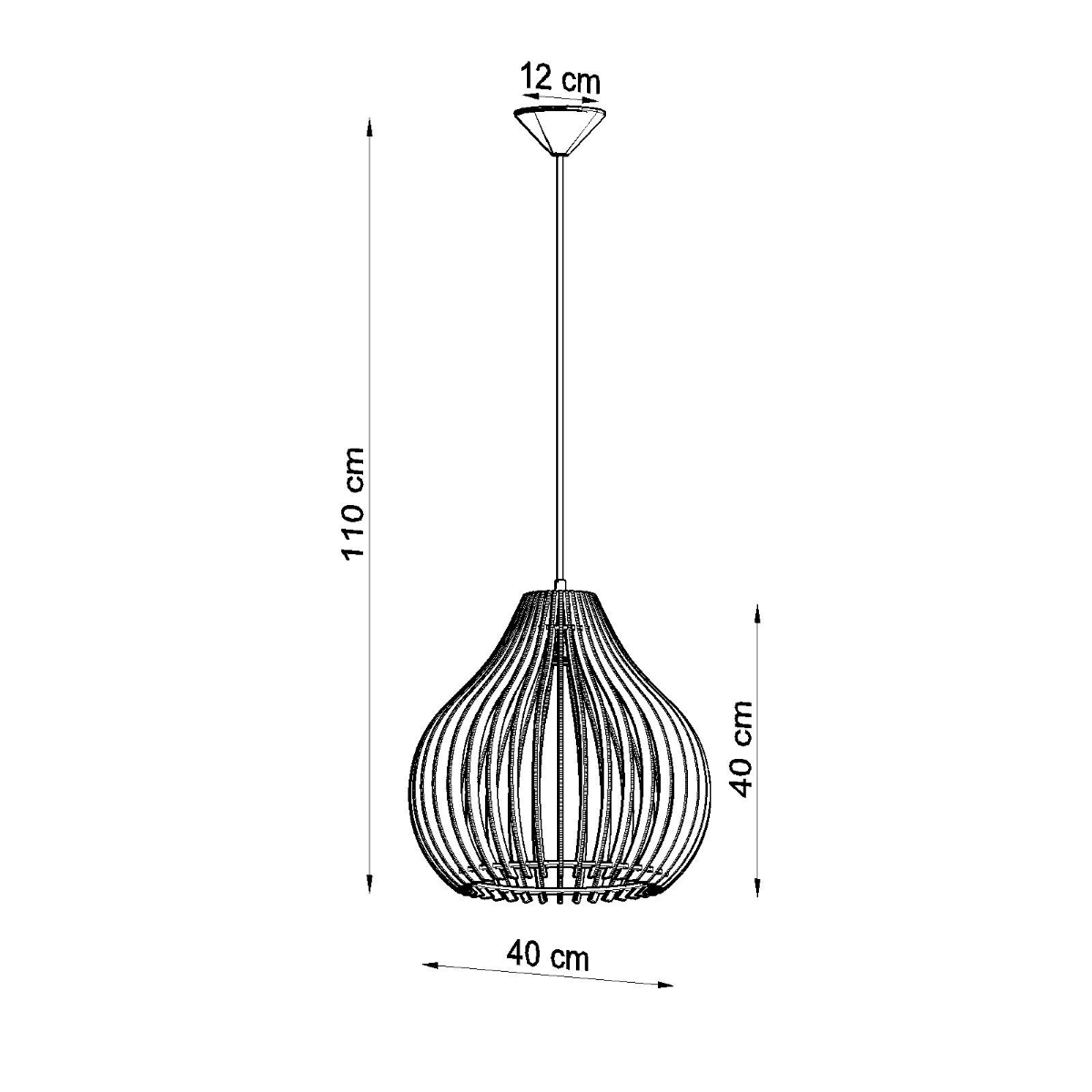 Lampa wisząca APRILLA SL.0639 - Sollux - obrazek 4