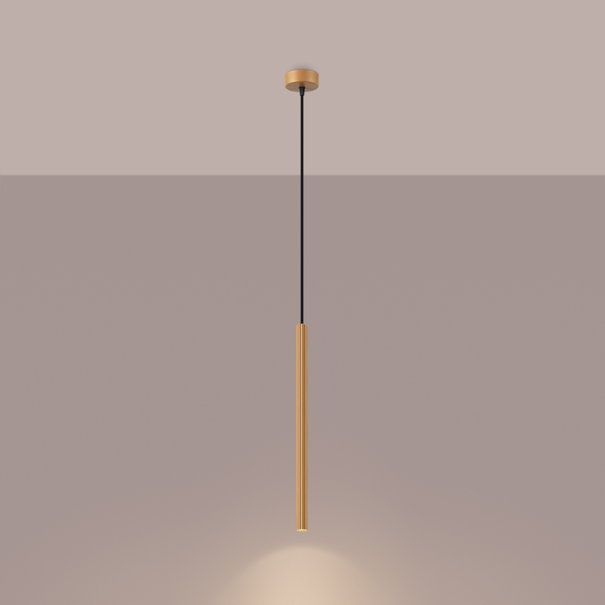 Lampa wisząca ARCHE 1 złota SL.1339 - Sollux - obrazek 3