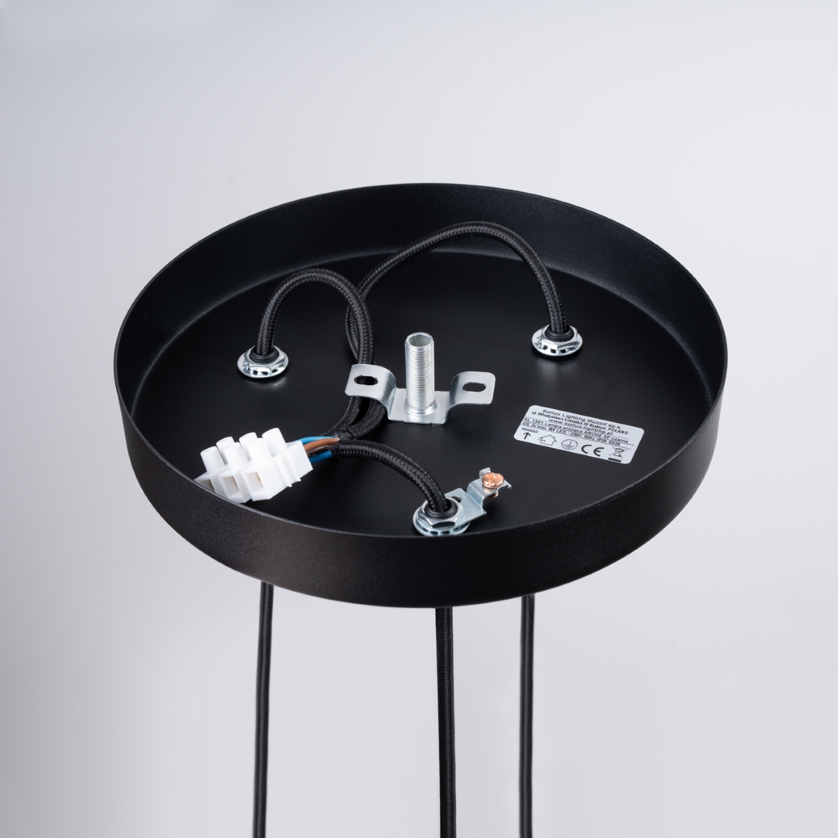 Lampa wisząca ARCHE 3P czarna SL.1341 - Sollux - obrazek 4