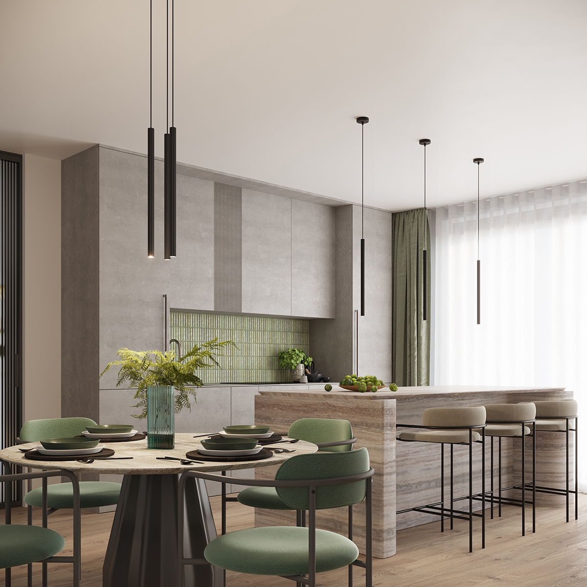 Lampa wisząca ARCHE 3P czarna SL.1341 - Sollux - obrazek 17