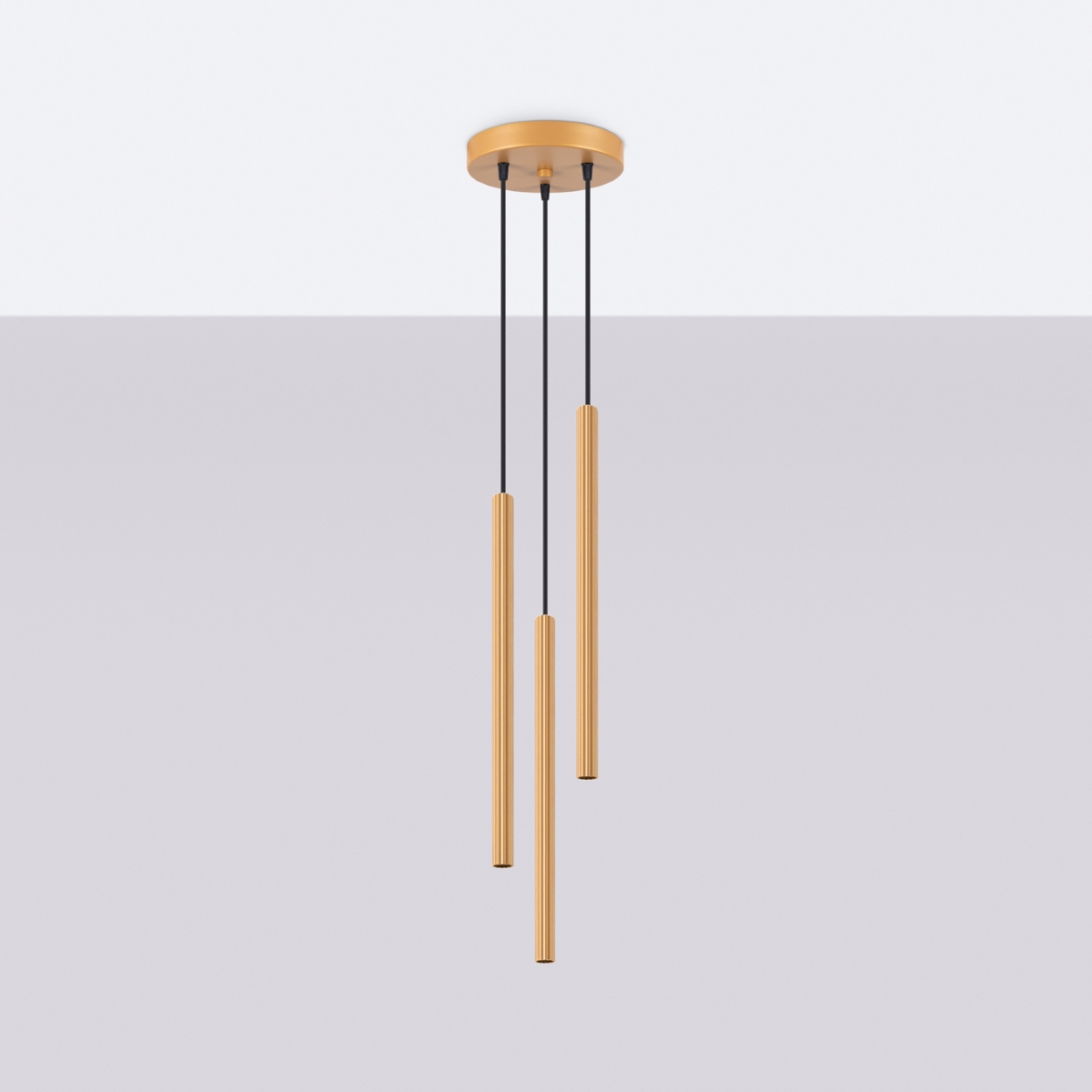 Lampa wisząca ARCHE 3P złota SL.1342 - Sollux - obrazek 2