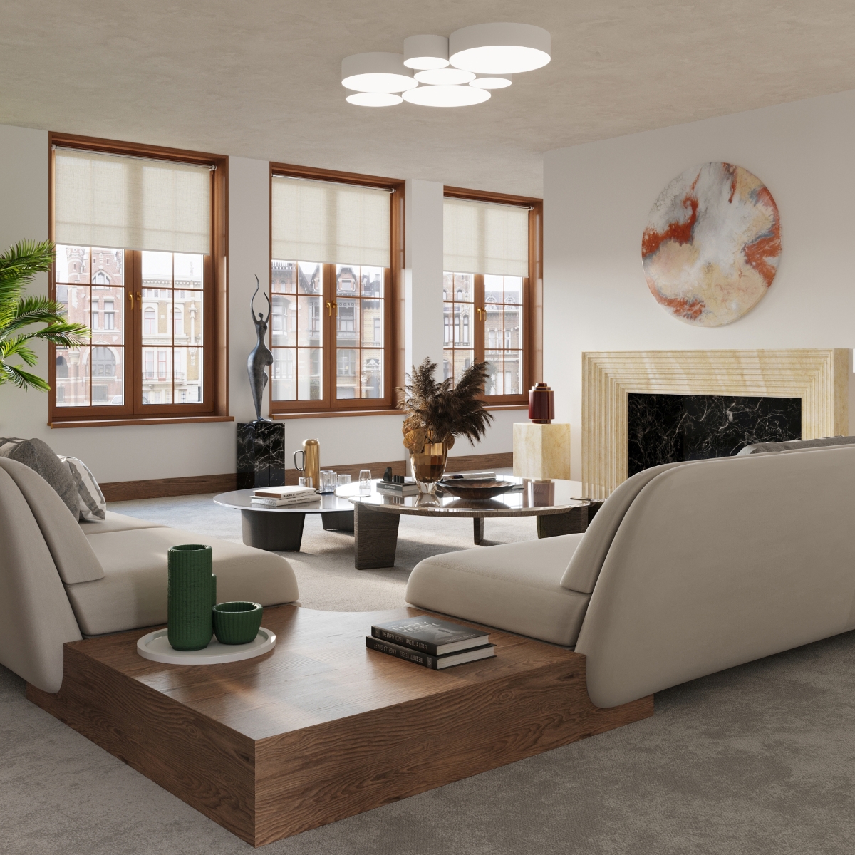 Lampa wisząca ARENA 45 biała SL.0120 - Sollux - obrazek 6