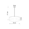 Lampa wisząca ARENA 45 szara SL.0119 - Sollux - obrazek 4
