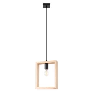 Lampa wisząca ARIES naturalne drewno SL.1310 - Sollux