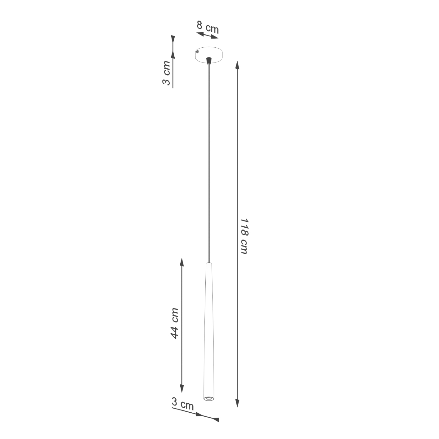 Lampa wisząca BLISS 1 czarna SL.1462 - Sollux - obrazek 8