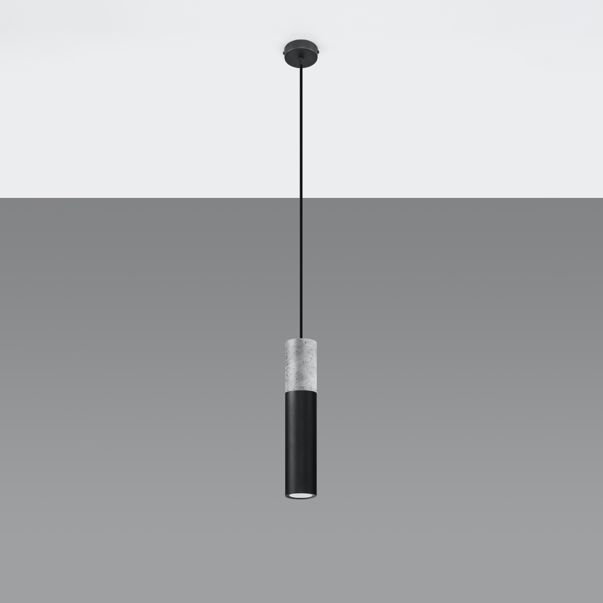 Lampa wisząca BORGIO 1 czarny SL.0650 - Sollux - obrazek 2