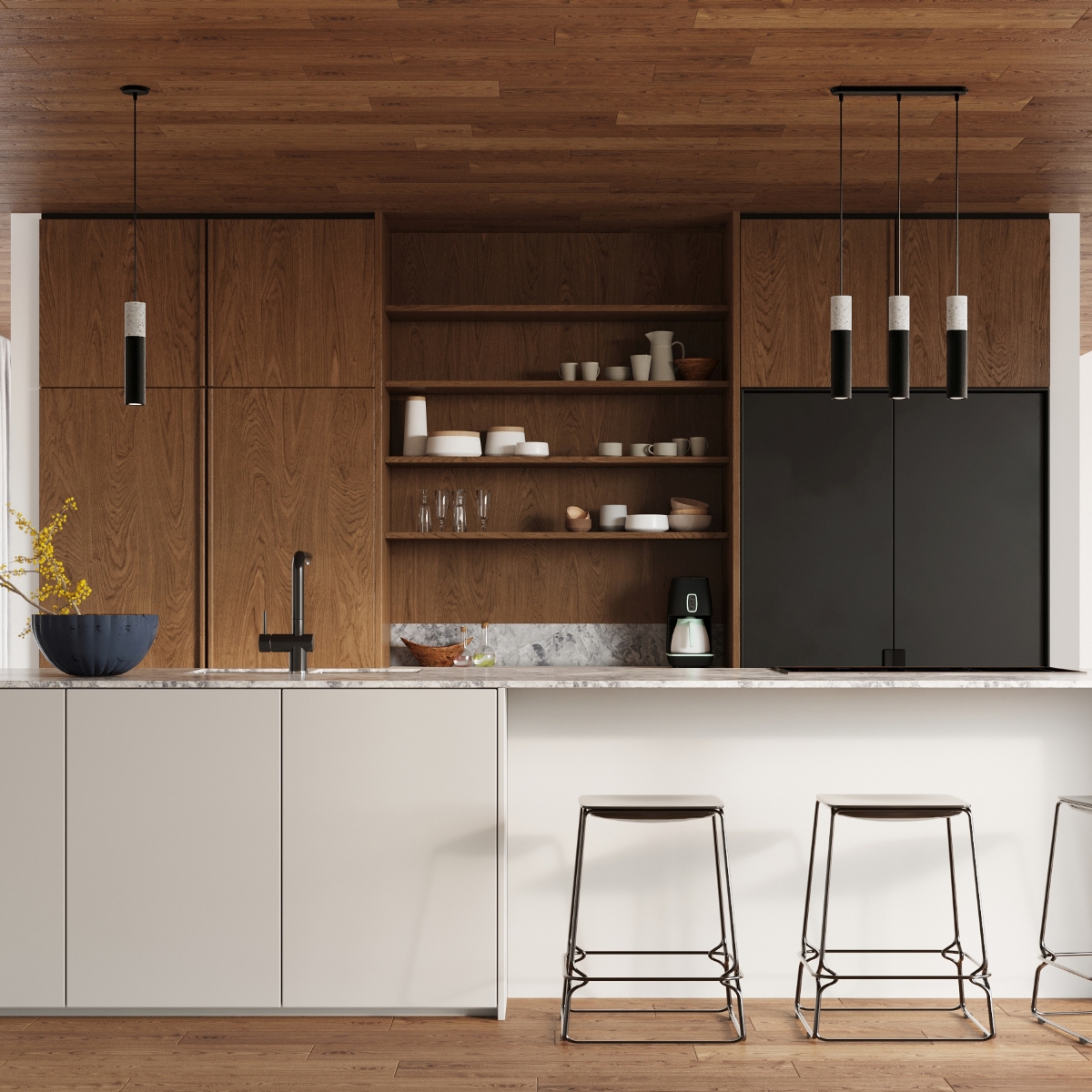 Lampa wisząca BORGIO 1 czarny SL.0650 - Sollux - obrazek 6