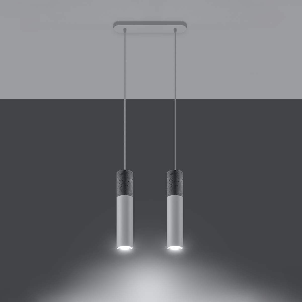 Lampa wisząca BORGIO 2 biały SL.0648 - Sollux - obrazek 3