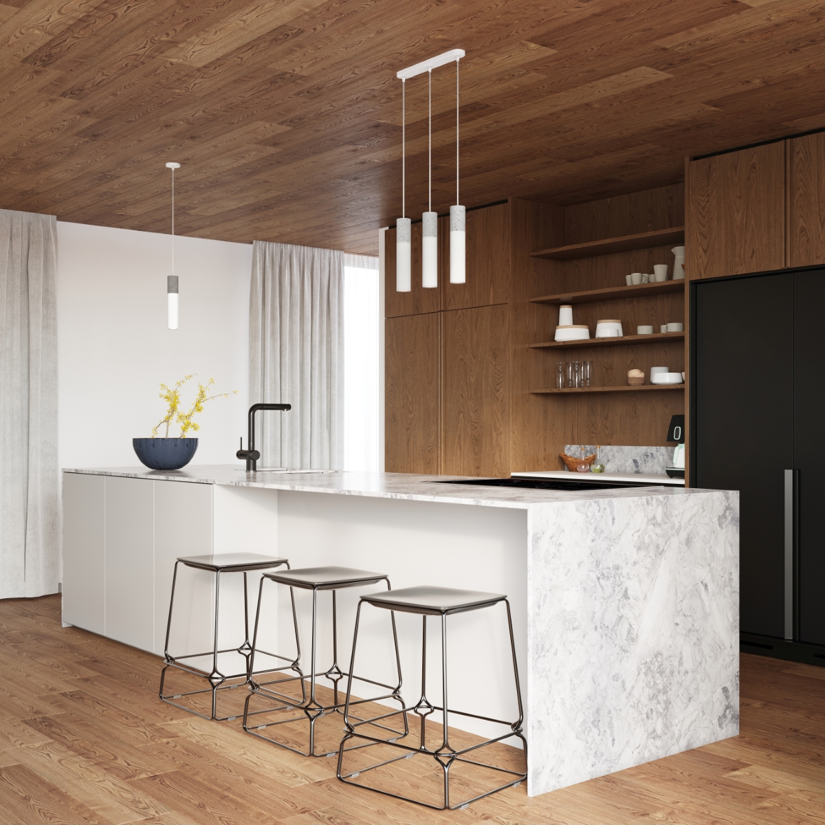 Lampa wisząca BORGIO 2 biały SL.0648 - Sollux - obrazek 7