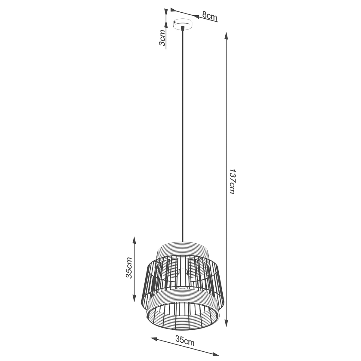 Lampa wisząca BRILO SL.1253 - Sollux - obrazek 5