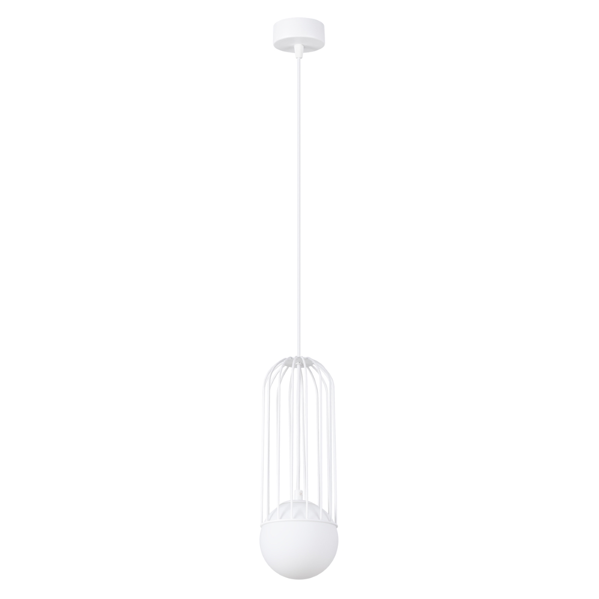Lampa wisząca BRINA 1 biała SL.1331 - Sollux