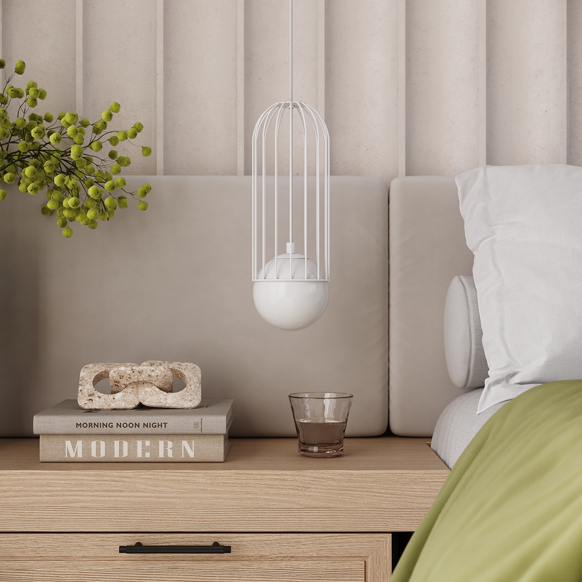 Lampa wisząca BRINA 1 biała SL.1331 - Sollux - obrazek 16