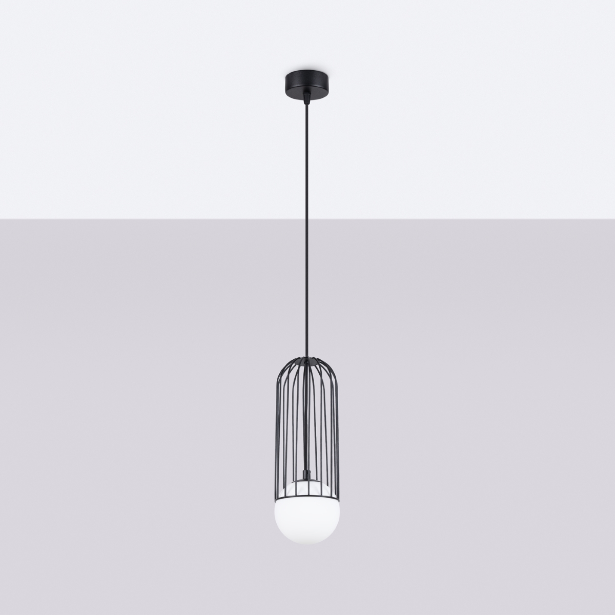 Lampa wisząca BRINA 1 czarna SL.1332 - Sollux - obrazek 2