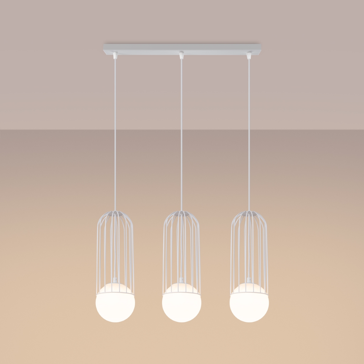 Lampa wisząca BRINA 3L biała SL.1333 - Sollux - obrazek 3