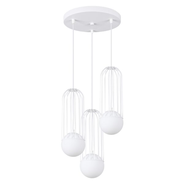 Lampa wisząca BRINA 3P biała SL.1335 - Sollux