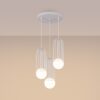 Lampa wisząca BRINA 3P biała SL.1335 - Sollux - obrazek 3