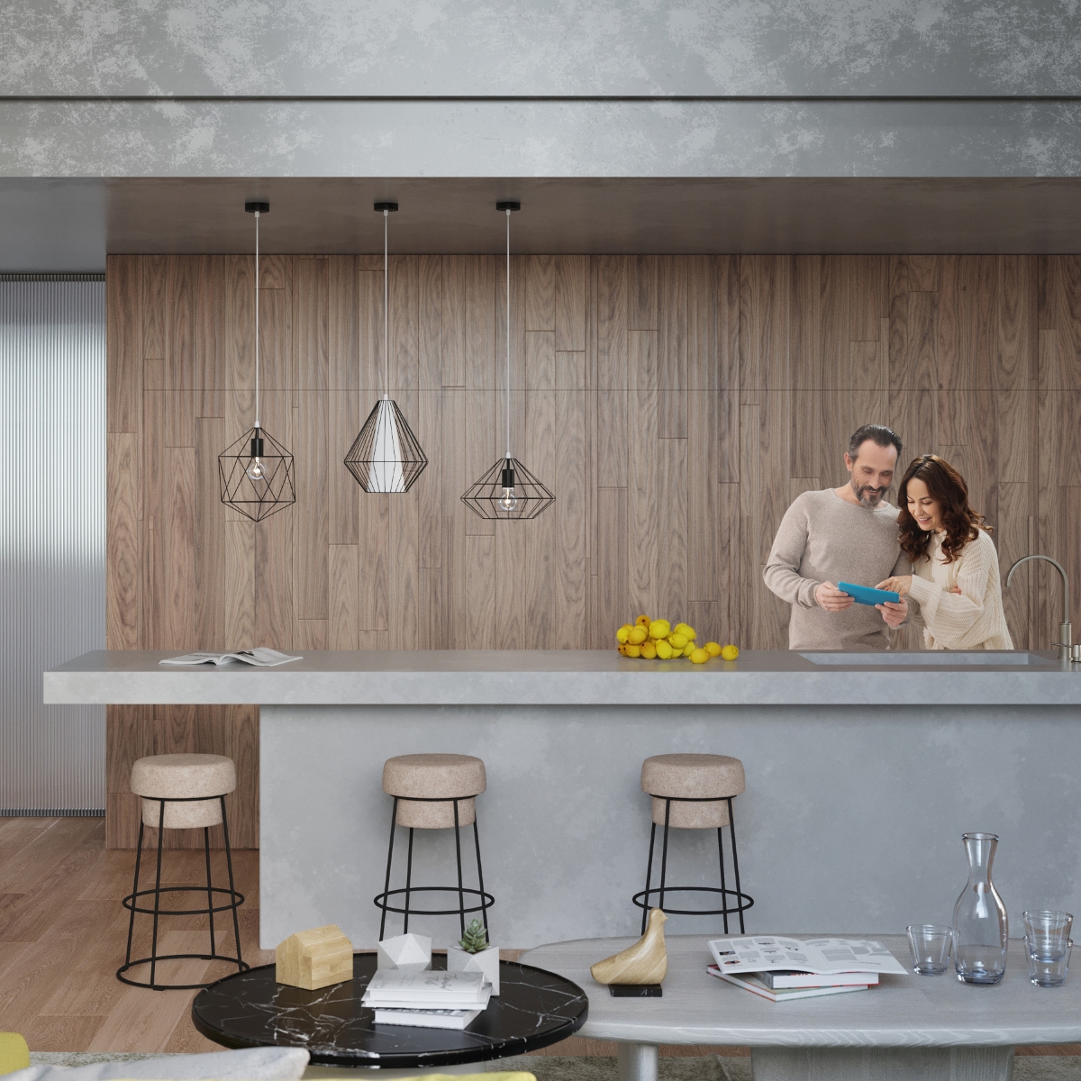 Lampa wisząca DEMI czarna SL.0298 - Sollux - obrazek 7