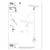 Lampa wisząca DIEGO 1 biała SL.0569 - Sollux - obrazek 8