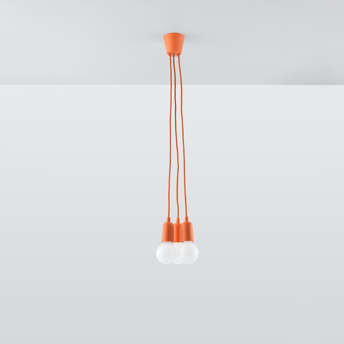 Lampa wisząca DIEGO 3 pomarańczowy SL.0585 - Sollux - obrazek 2