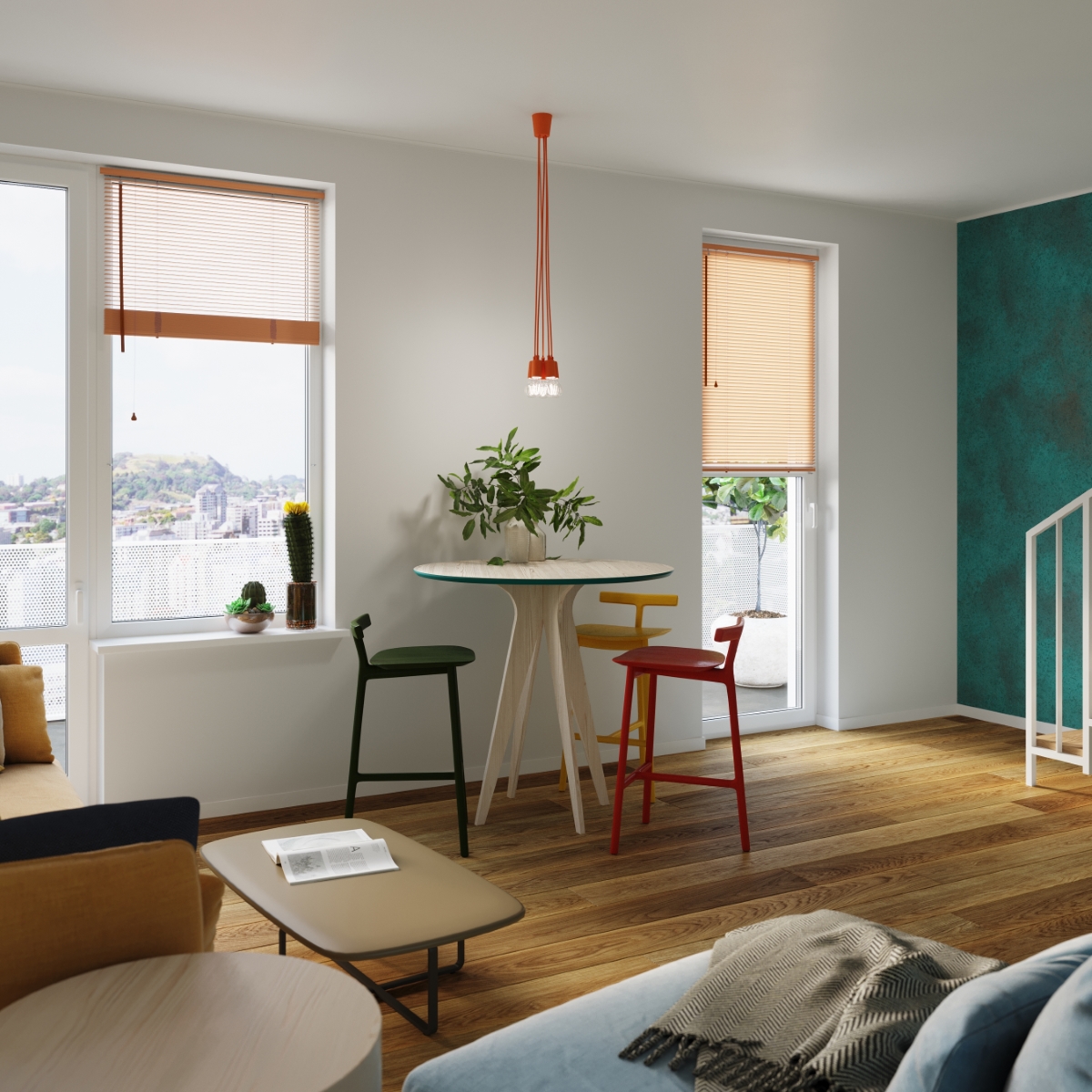 Lampa wisząca DIEGO 3 pomarańczowy SL.0585 - Sollux - obrazek 10