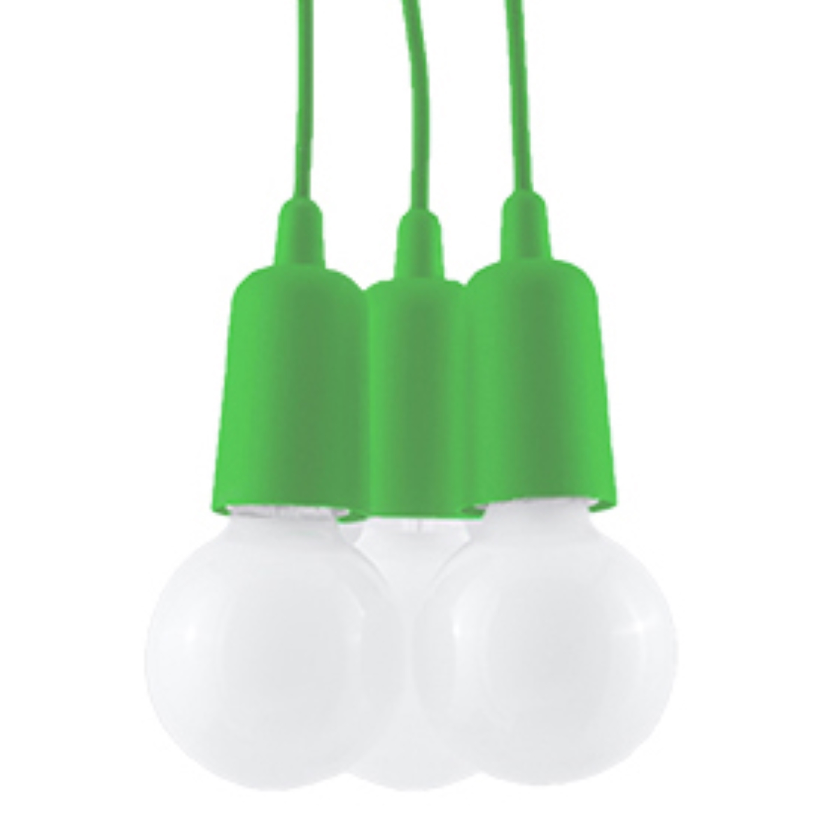 Lampa wisząca DIEGO 3 zielony SL.0582 - Sollux