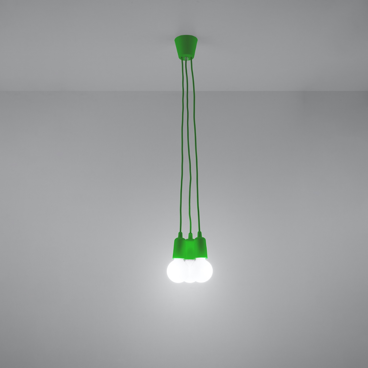 Lampa wisząca DIEGO 3 zielony SL.0582 - Sollux - obrazek 3