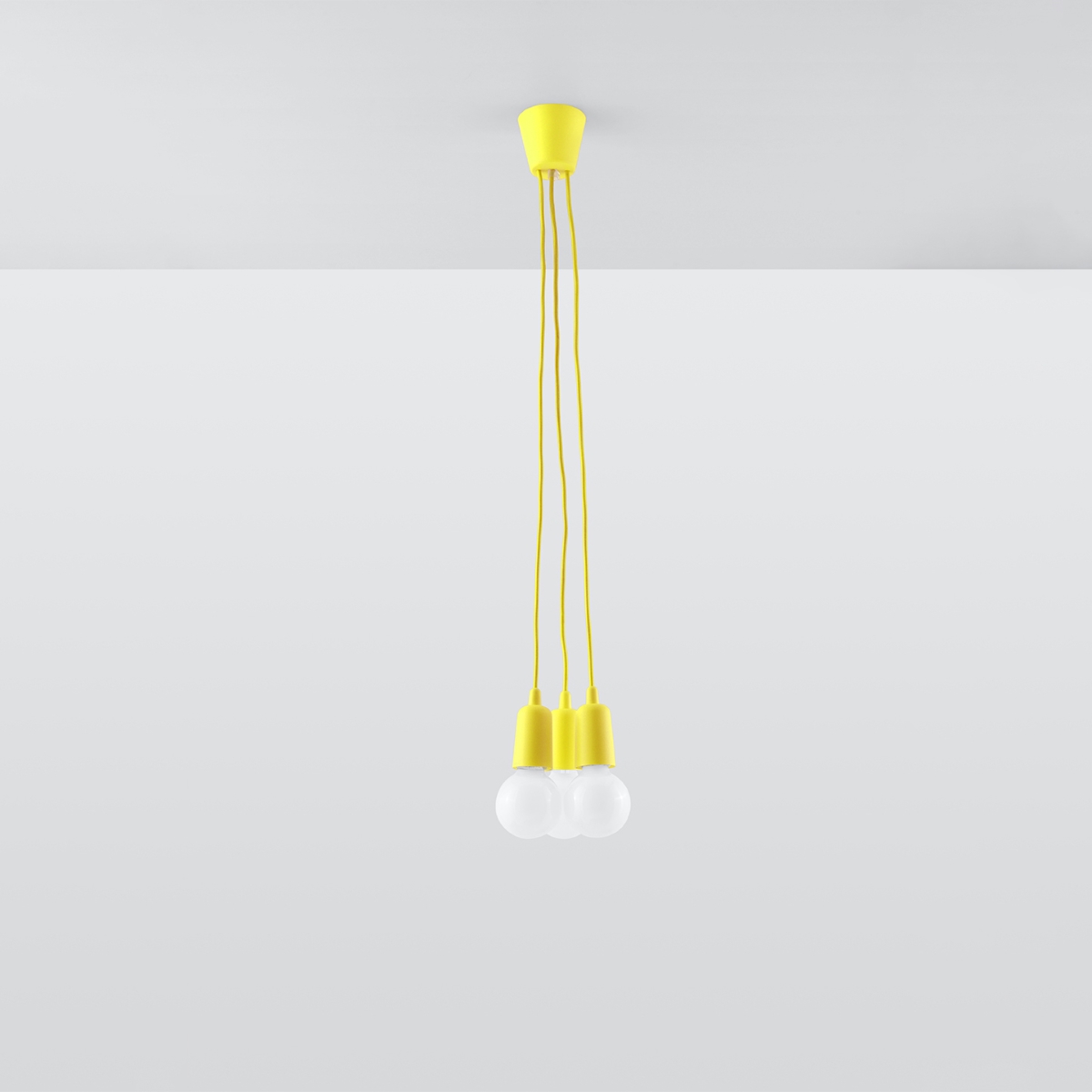 Lampa wisząca DIEGO 3 żółta SL.0579 - Sollux - obrazek 2