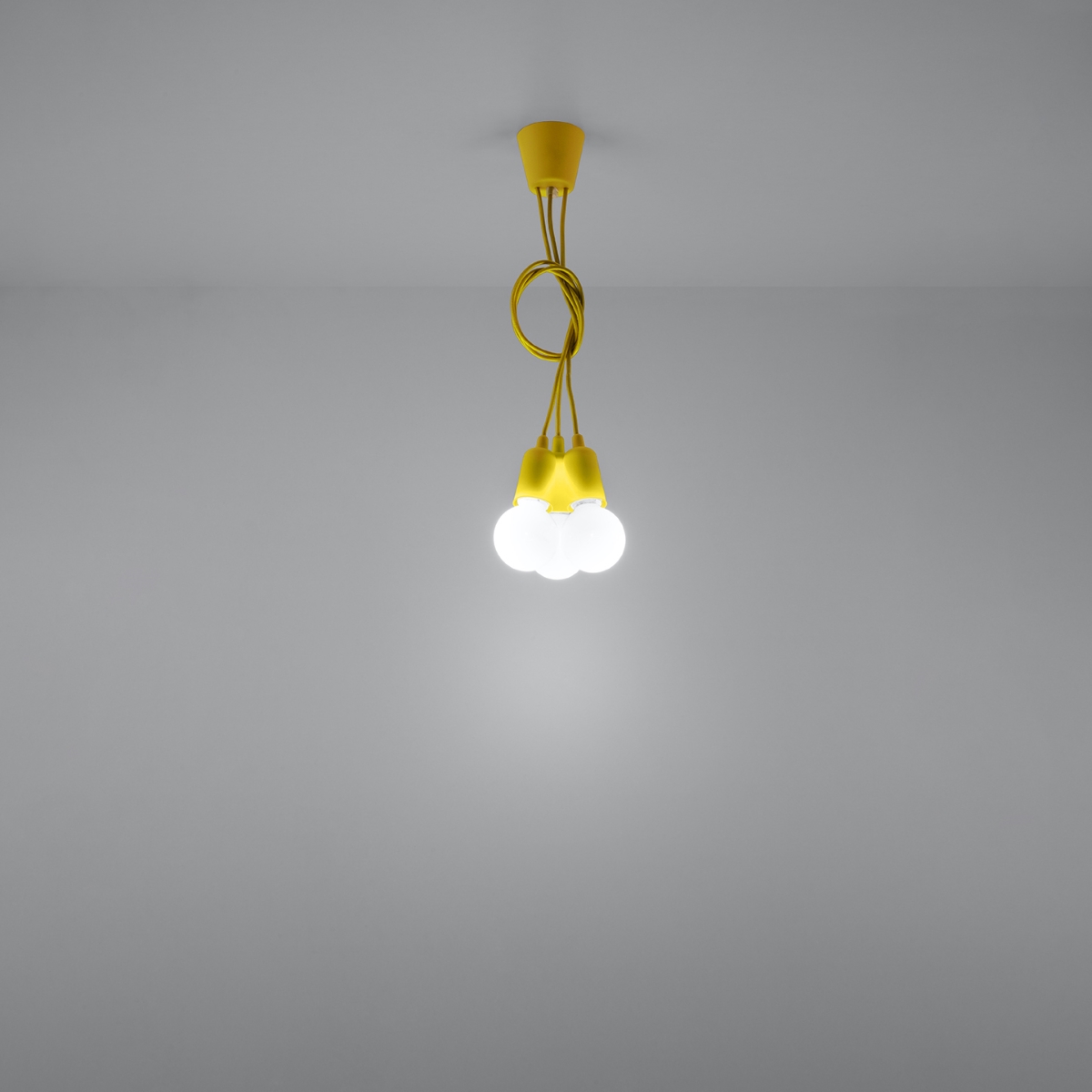 Lampa wisząca DIEGO 3 żółta SL.0579 - Sollux - obrazek 6