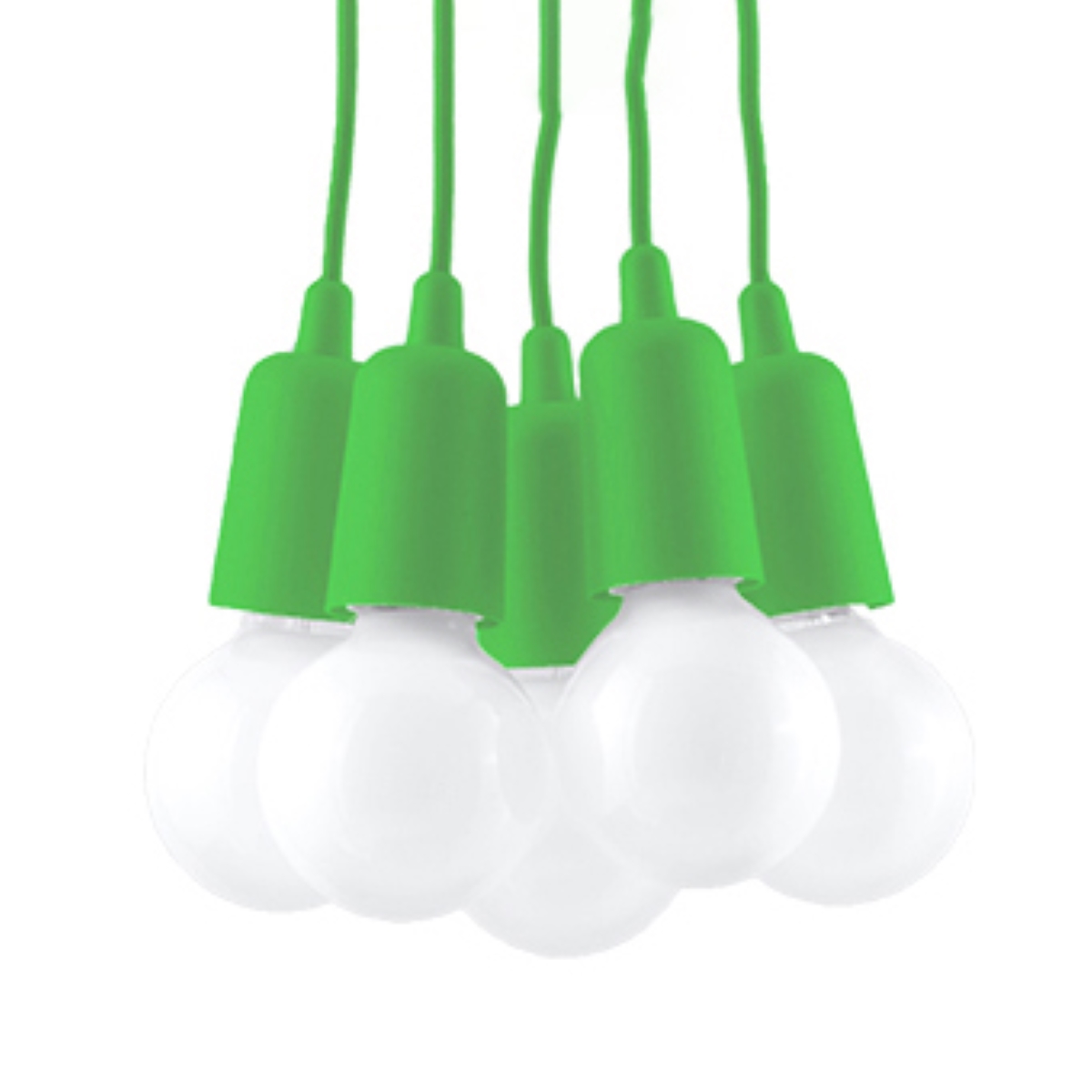 Lampa wisząca DIEGO 5 zielony SL.0583 - Sollux
