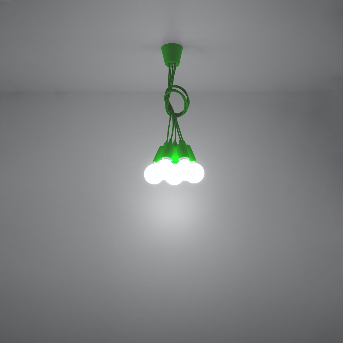 Lampa wisząca DIEGO 5 zielony SL.0583 - Sollux - obrazek 6