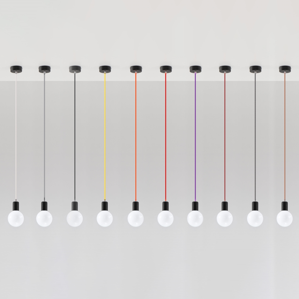 Lampa wisząca EDISON czarna SL.0152 - Sollux - obrazek 4