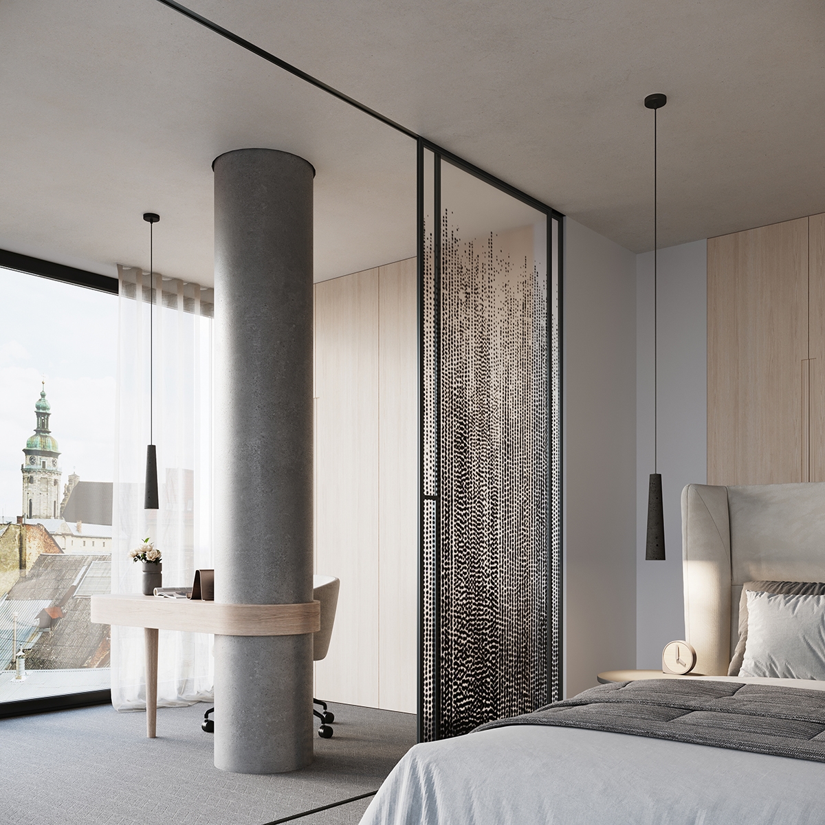 Lampa wisząca ELECTRA czarna beton SL.1355 - Sollux - obrazek 14