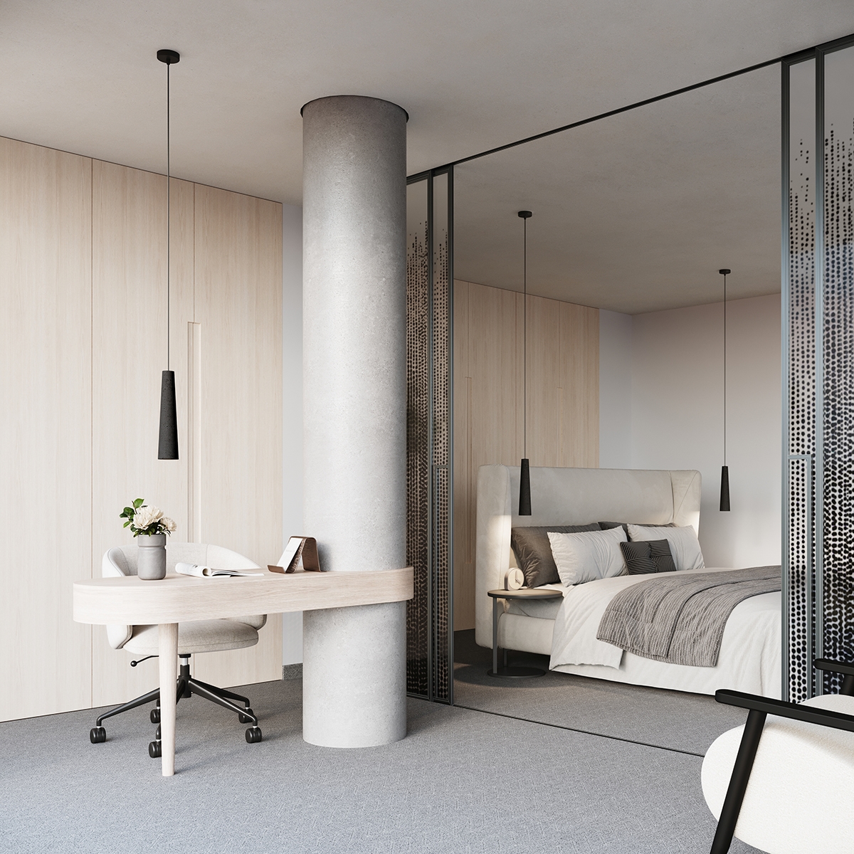 Lampa wisząca ELECTRA czarna beton SL.1355 - Sollux - obrazek 15