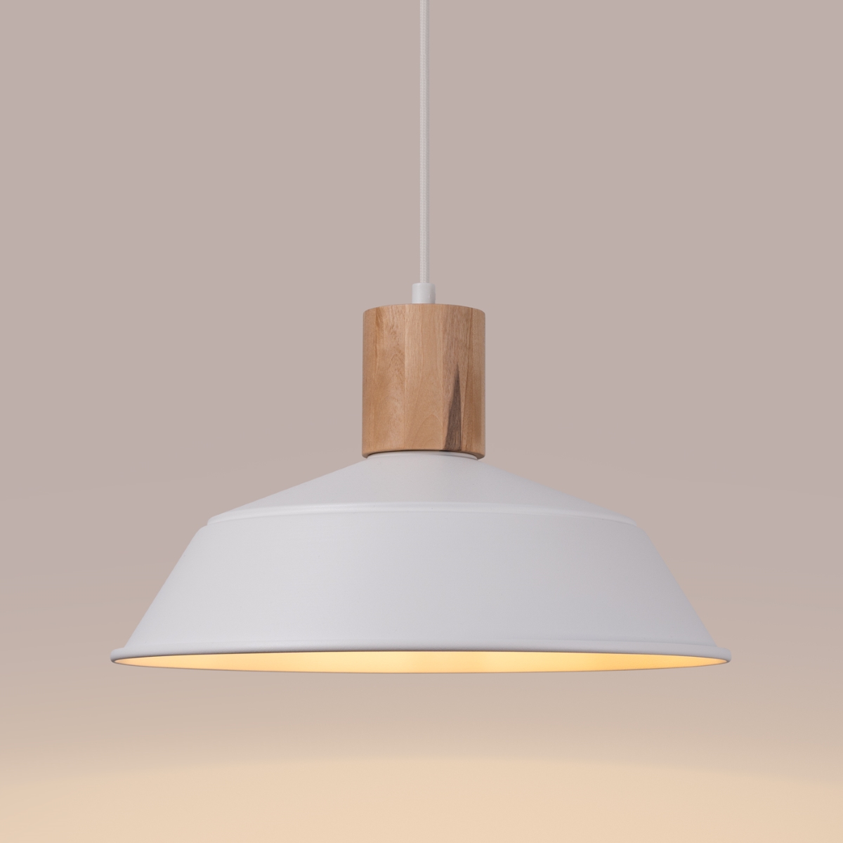 Lampa wisząca FANO biała SL.1321 - Sollux - obrazek 5