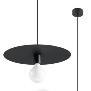 Lampa wisząca FLAVIO czarna SL.0853 - Sollux