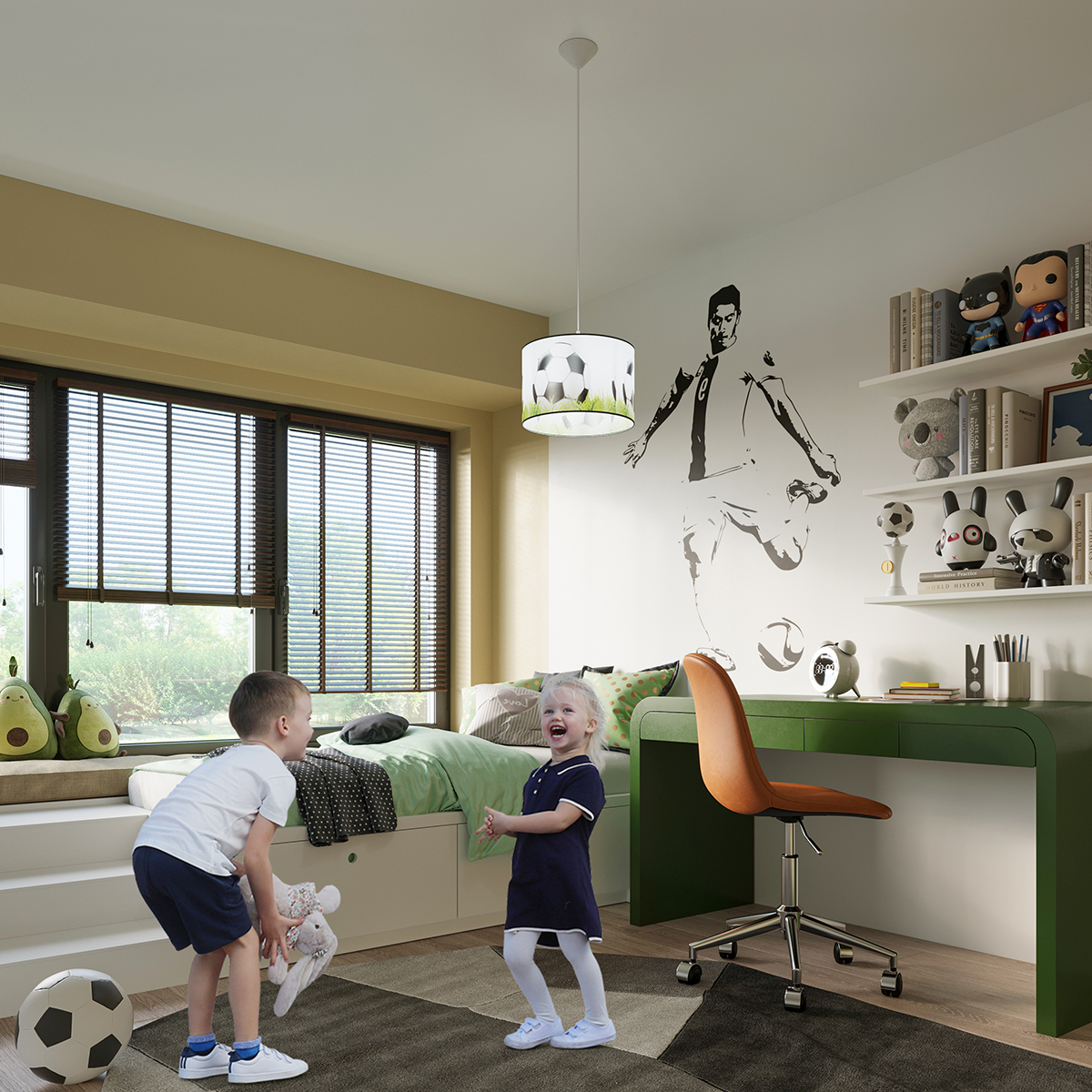 Lampa wisząca FOOTBALL C 30 SL.1428 - Sollux - obrazek 6