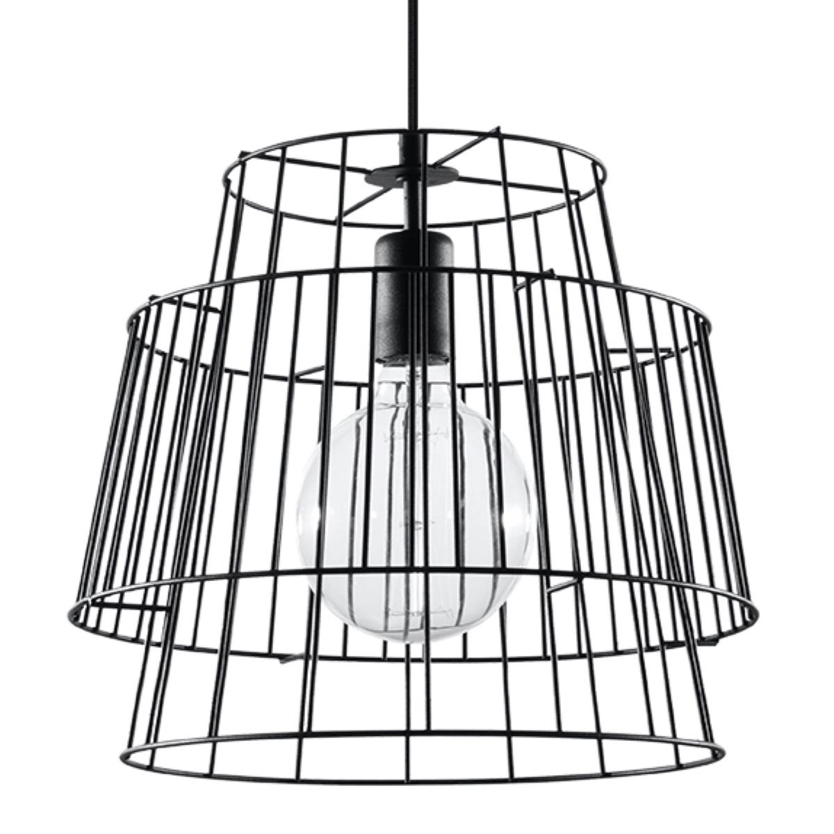 Lampa wisząca GATE czarny SL.0663 - Sollux