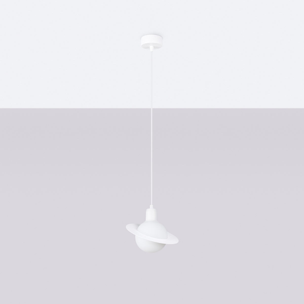 Lampa wisząca HYPERION 1 biały SL.1356 - Sollux - obrazek 2