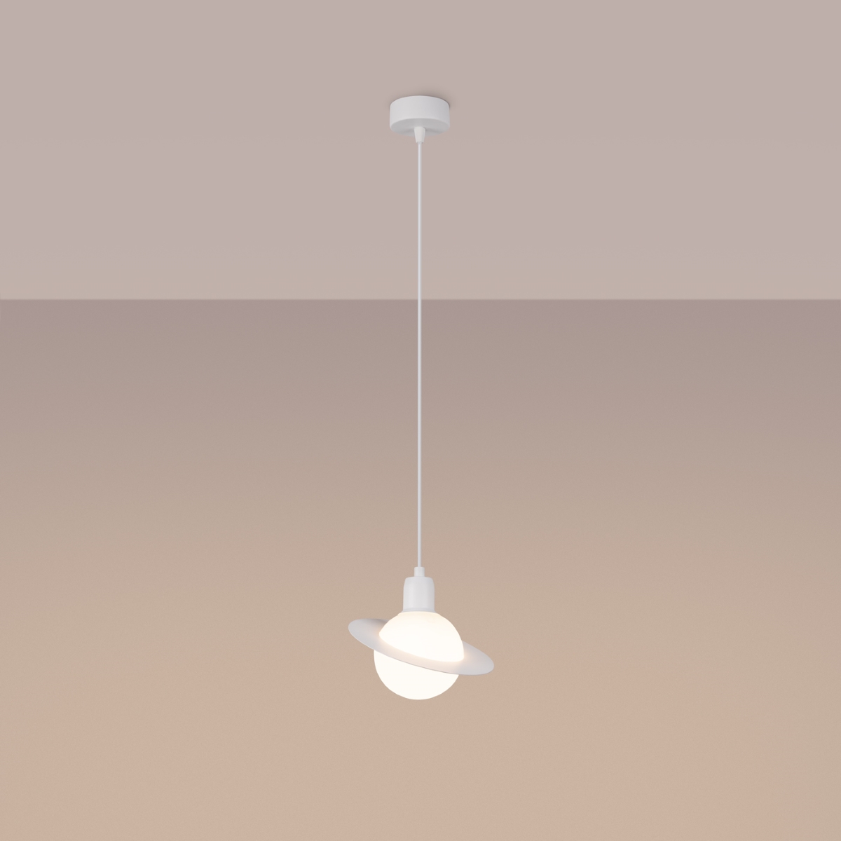 Lampa wisząca HYPERION 1 biały SL.1356 - Sollux - obrazek 3