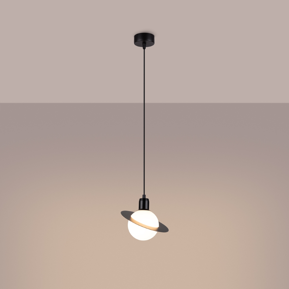 Lampa wisząca HYPERION 1 czarny SL.1358 - Sollux - obrazek 3