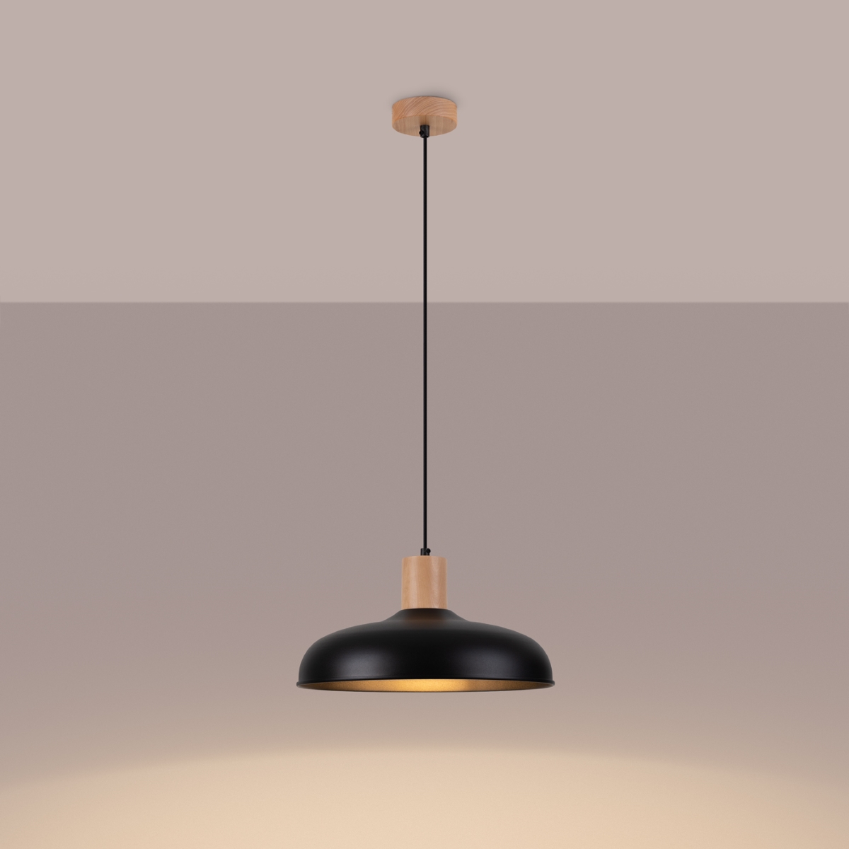 Lampa wisząca INDY czarna SL.1324 - Sollux - obrazek 3